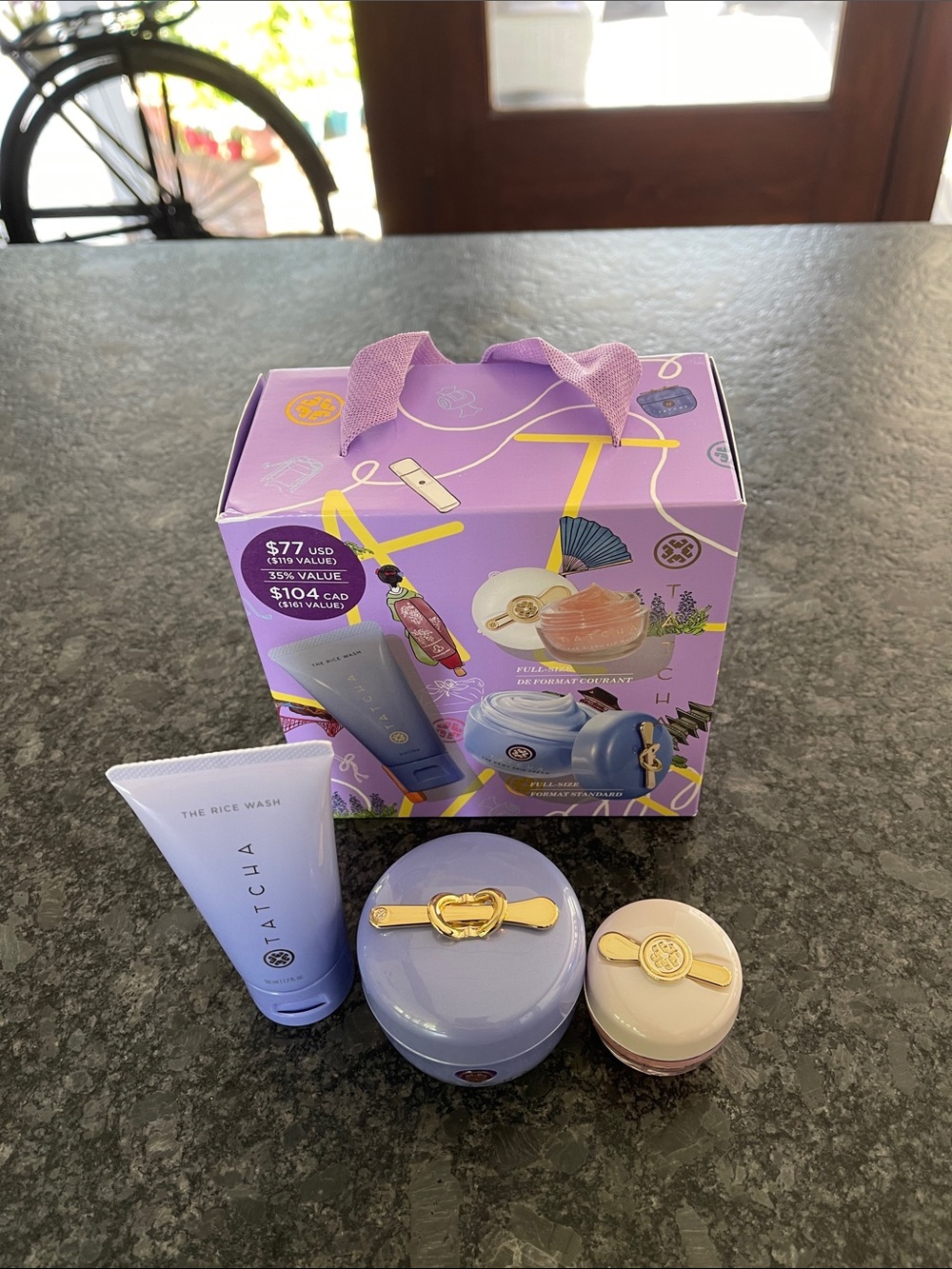 Tatcha Dewy Skin Plump Lips Kit 3 piece set purify, nourish & comfort $119 value - Picture 2 of 11